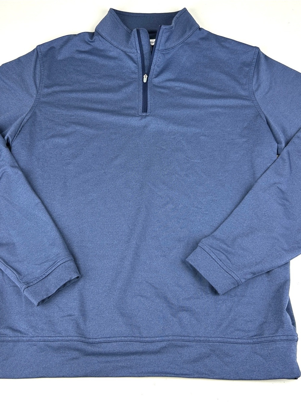 Peter Millar Men's Medium Blue 1/4 Zip Pullover Activewear Top Golf
